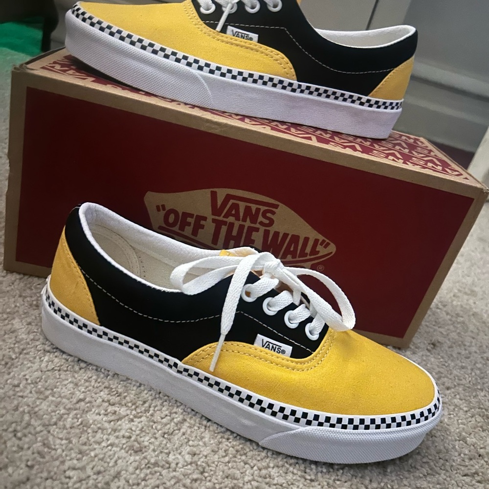 Vans Authentic Yellow and Black Sneakers